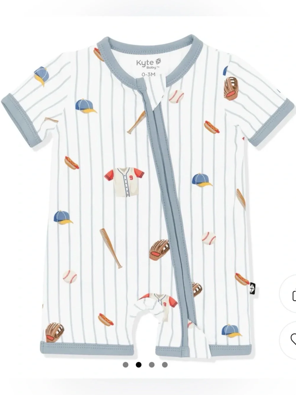 KYTE BABY | Home Run Shortall Romper